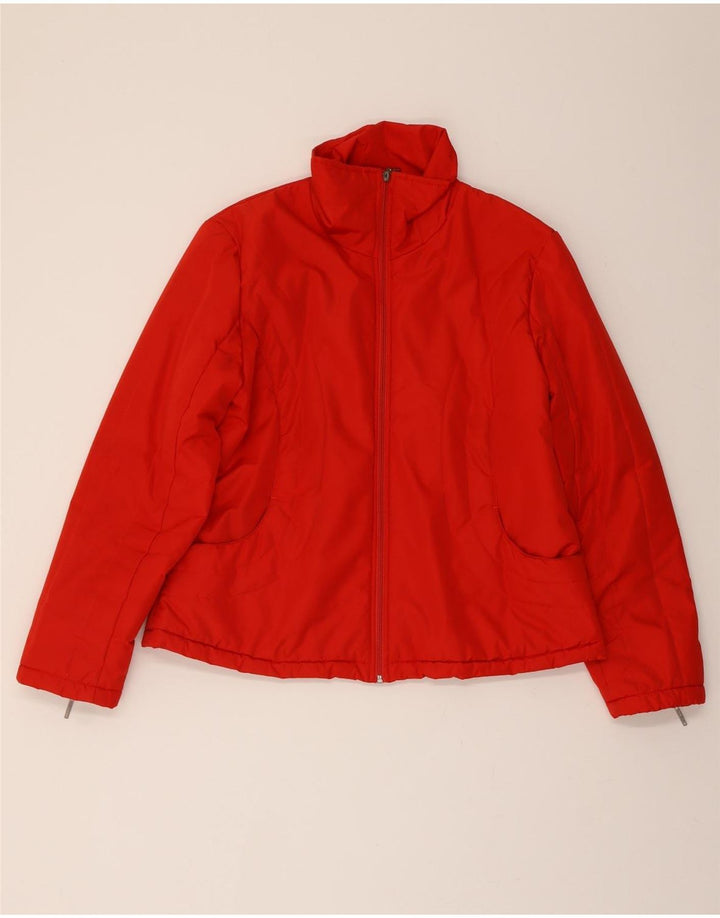 PACO Womens Windbreaker Jacket UK 18 XL Red Polyester Vintage Paco and Second-Hand Paco from Messina Hembry 