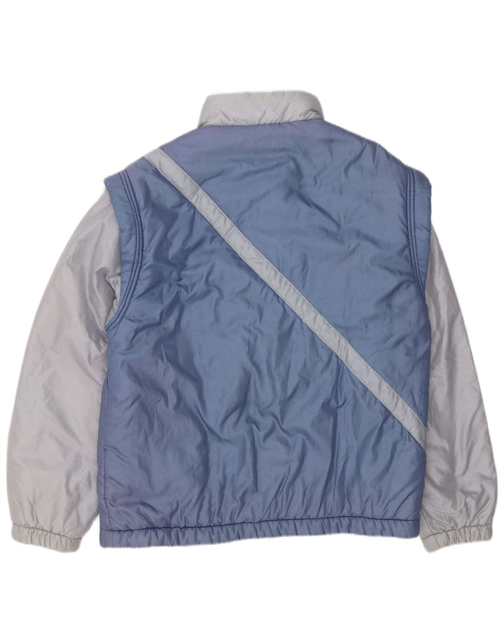 Brugi Chaqueta cortavientos para hombre IT 52 XL Poliéster color block azul