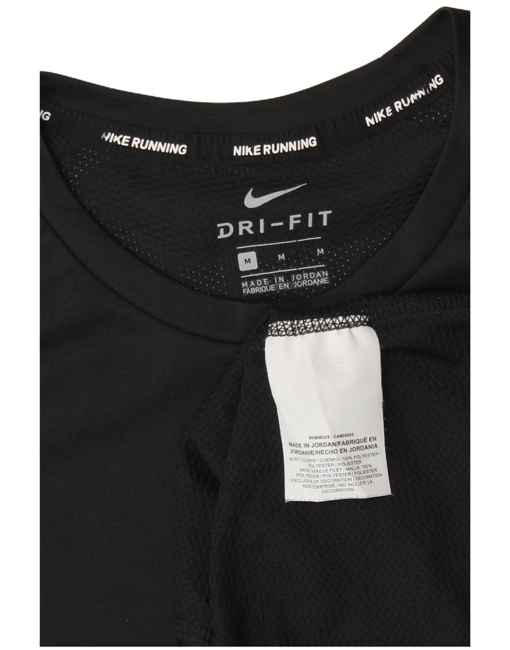 Camiseta Nike Dri Fit para hombre Top Medium Black Poliéster