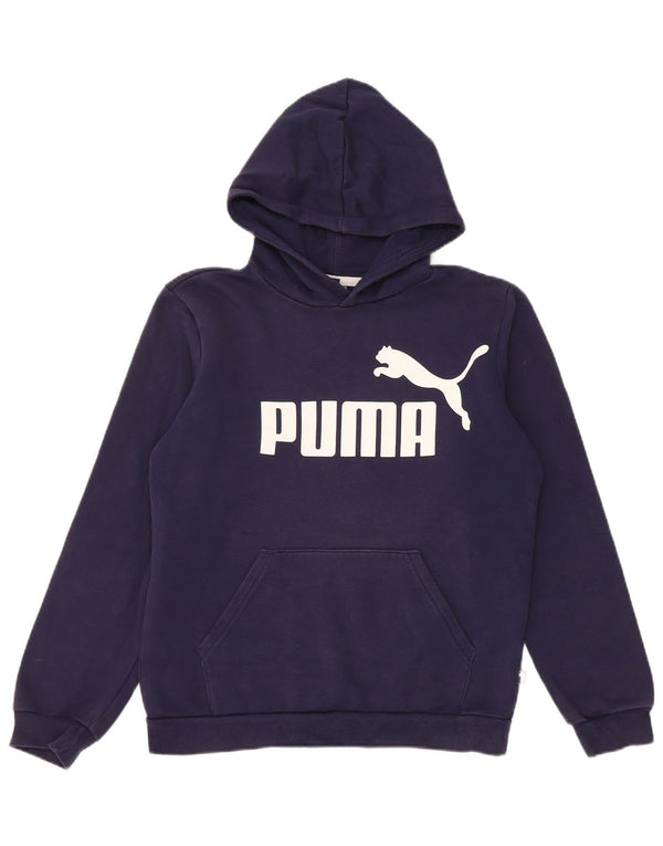 Puma - Jersey con capucha para niña (13-14 años), color azul marino