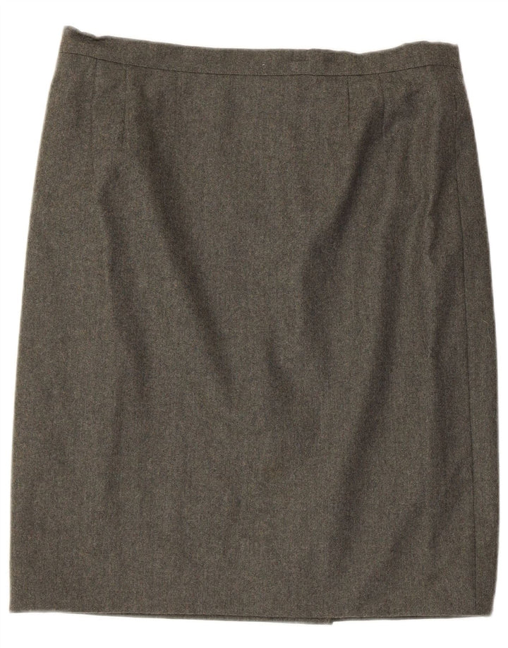 Roccobarocco Falda recta para mujer IT 47 Grande W34 Gris