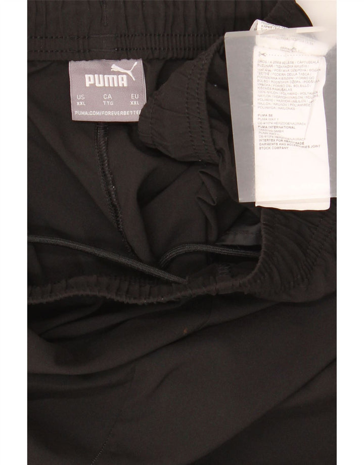 Puma - Pantalón de chándal para hombre, talla 2XL, nailon negro