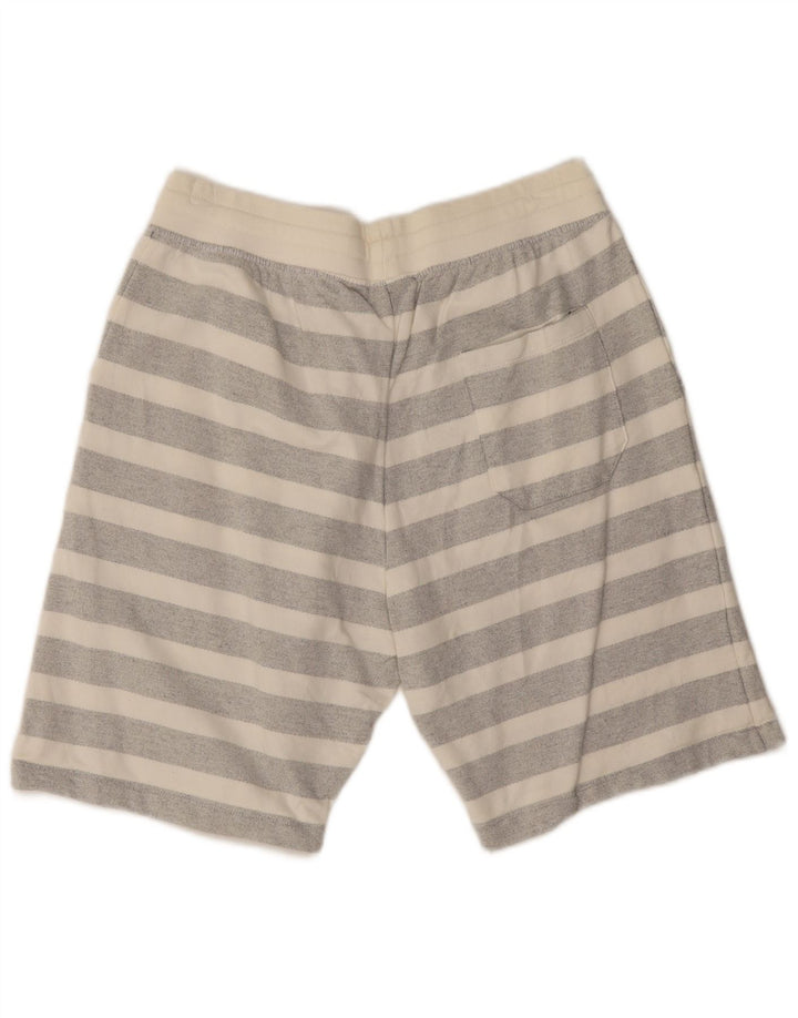Zara Hombre Shorts Sport XL Algodón Rayas Gris