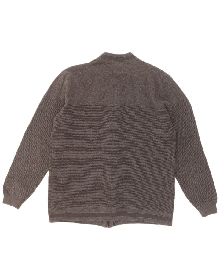 Zara Hombre Jersey Cárdigan XL Gris