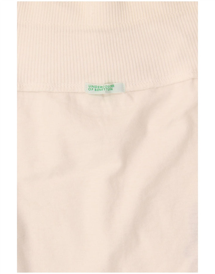 BENETTON Minifalda de tenis gráfica para mujer UK 40 Mediana Blanco Floral