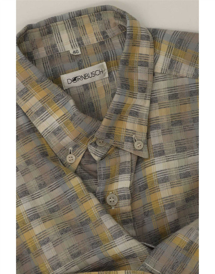 Camisa Dornbusch para hombre talla 40 gris medio geométrico