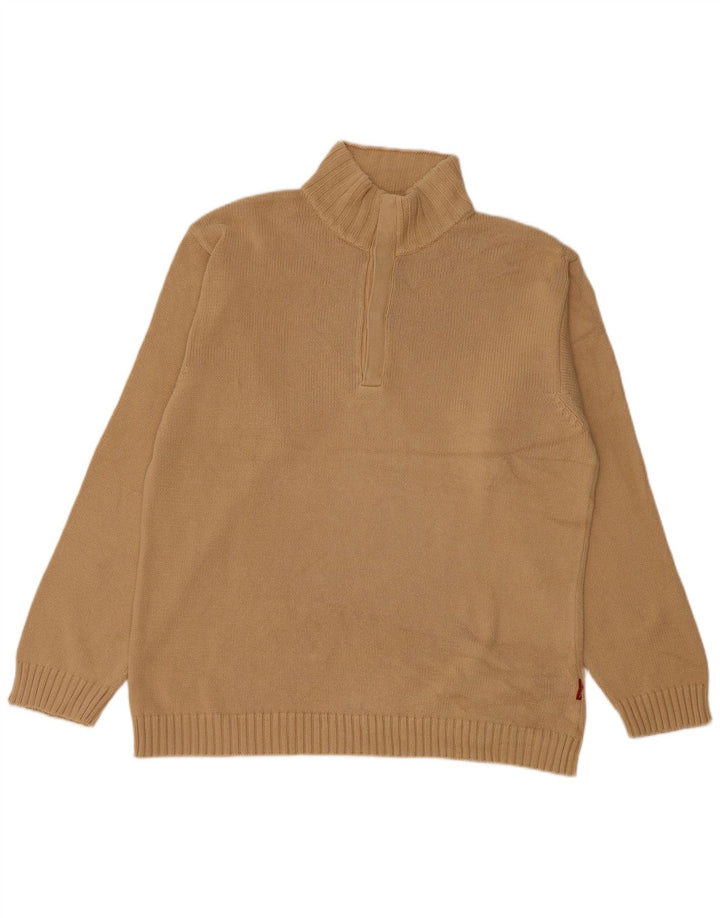 Diadora Jersey De Cuello Con Botones Para Hombre XL Algodón Beige