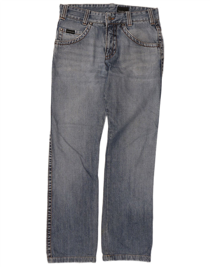 Vaqueros Rectos Calvin Klein Mujer W32 L31 Azul