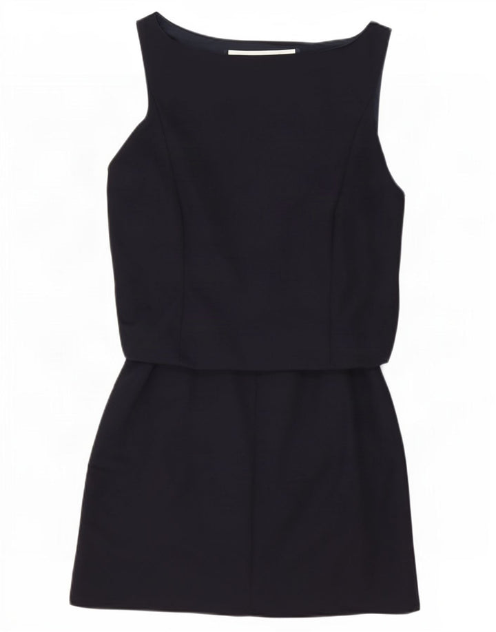 Zara Vestido tubo sin mangas para mujer UK 44 Azul marino mediano