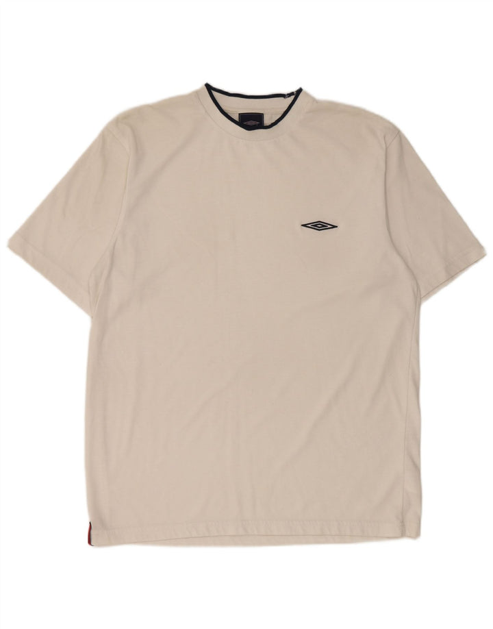 Camiseta Umbro Hombre Top Grande Poliéster Blanco