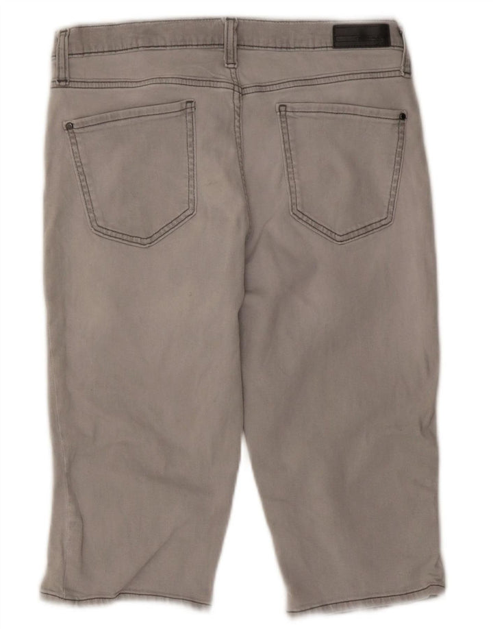 DKNY Pantalones cortos de mezclilla para mujer US 10 grande W27 algodón gris