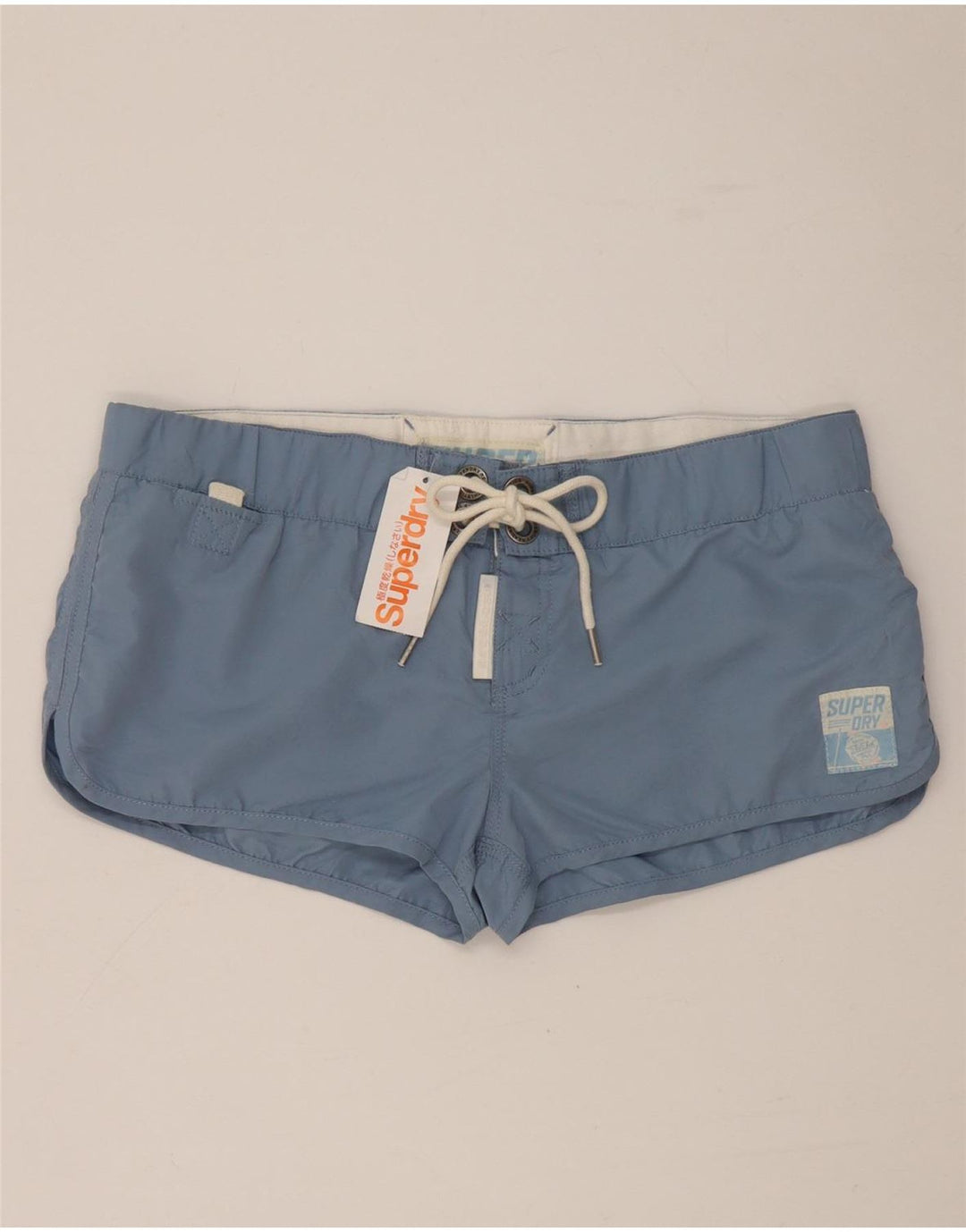 Superdry Shorts De Baño Gráficos Para Mujer UK 46 Poliéster Azul Grande