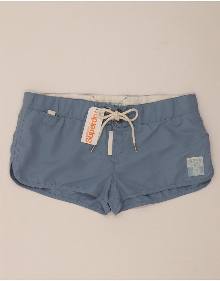 Superdry Shorts De Baño Gráficos Para Mujer UK 46 Poliéster Azul Grande