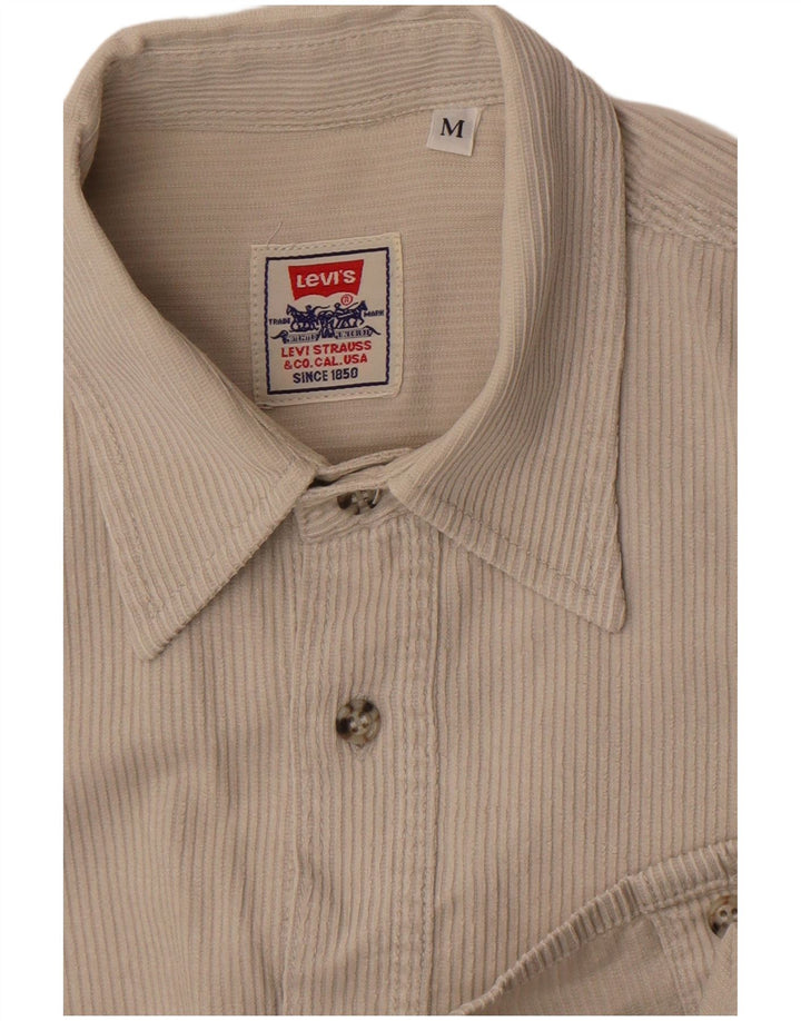 Levi's Hombre Camisa De Pana Mediana Blanco Roto