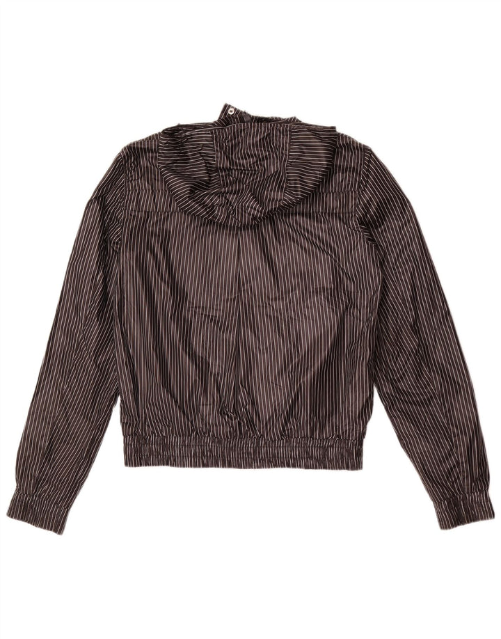 Roxy Chaqueta de chándal con capucha para mujer UK 40 XL Poliéster gris a rayas