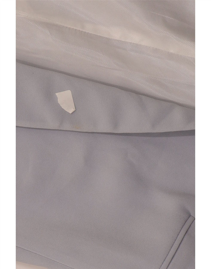 Zara Chaqueta tipo blazer abierta y holgada para mujer UK 6 XS Poliéster morado