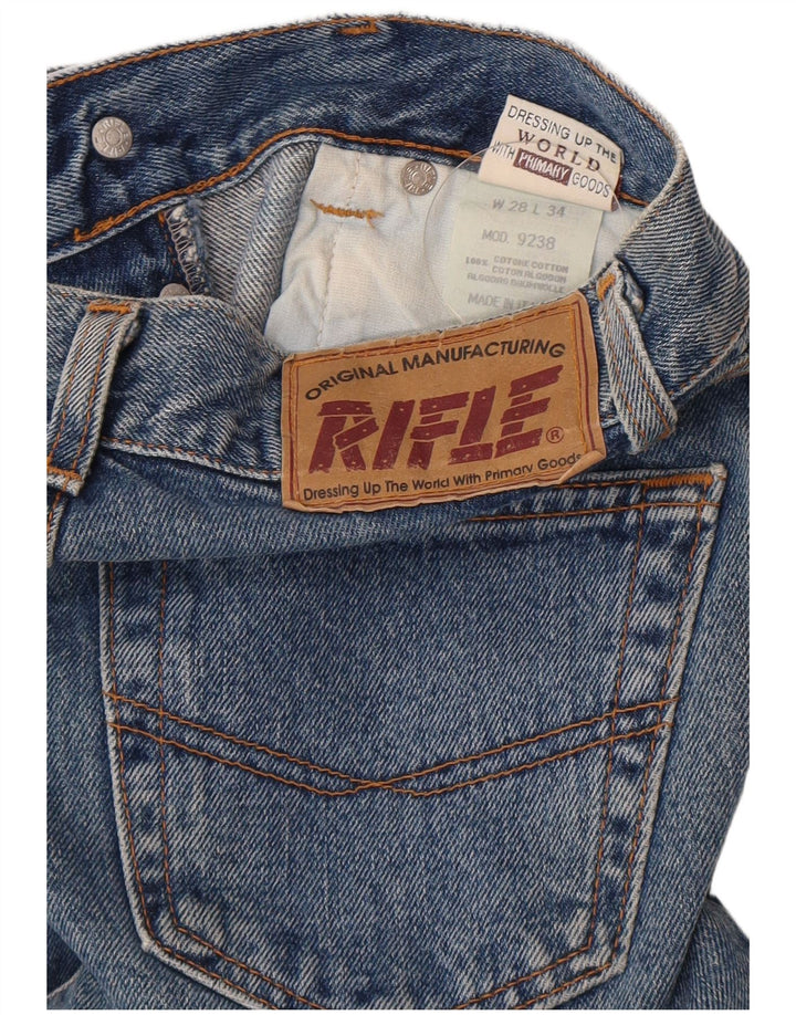 Vaqueros rectos para mujer Rifle W28 L34 Algodón azul