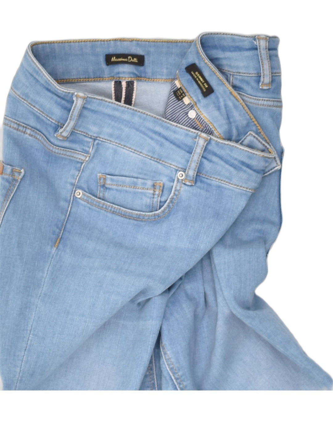 MASSIMO DUTTI Womens Skinny Jeans EU 40 Medium W30 L29 Blue Cotton | Vintage Massimo Dutti | Thrift | Second-Hand Massimo Dutti | Used Clothing | Messina Hembry 