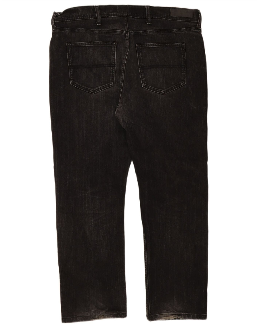 Marks & Spencer Vaqueros rectos regulares para hombre W38 L29 Algodón negro
