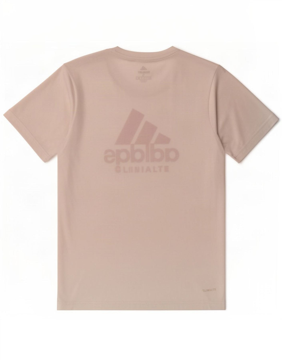Camiseta Adidas Climalite para hombre con gráfico, camiseta pequeña de poliéster blanco