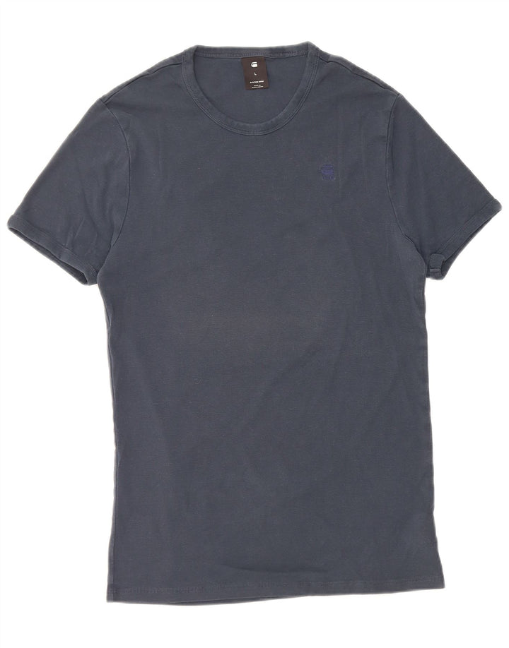 G-Star Hombre Camiseta Top Grande Azul Marino Algodón
