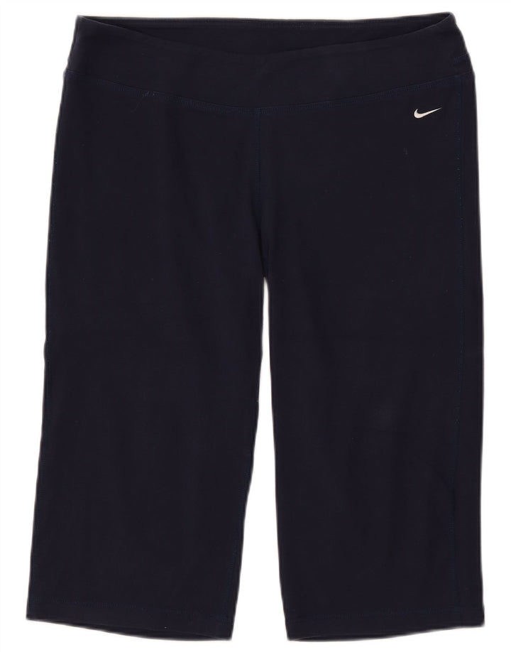 NIKE Bermudas deportivas Dri Fit para mujer, talla grande, azul marino