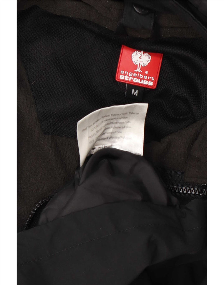 Engelbert Strauss Chaqueta impermeable con capucha para mujer UK 14 Medium Black Nylon