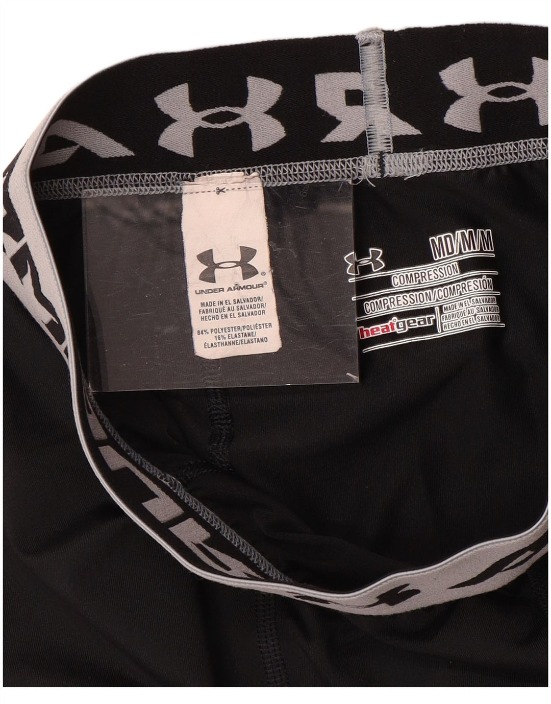 Under Armour Leggings gráficos para hombre Poliéster negro mediano