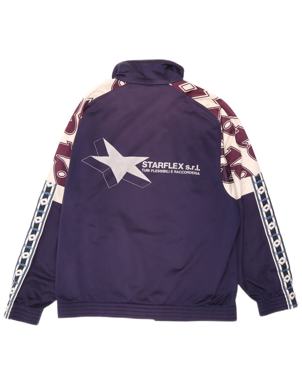 Lotto Mens Graphic Chándal Top Chaqueta UK 42/44 Large Púrpura Colorblock