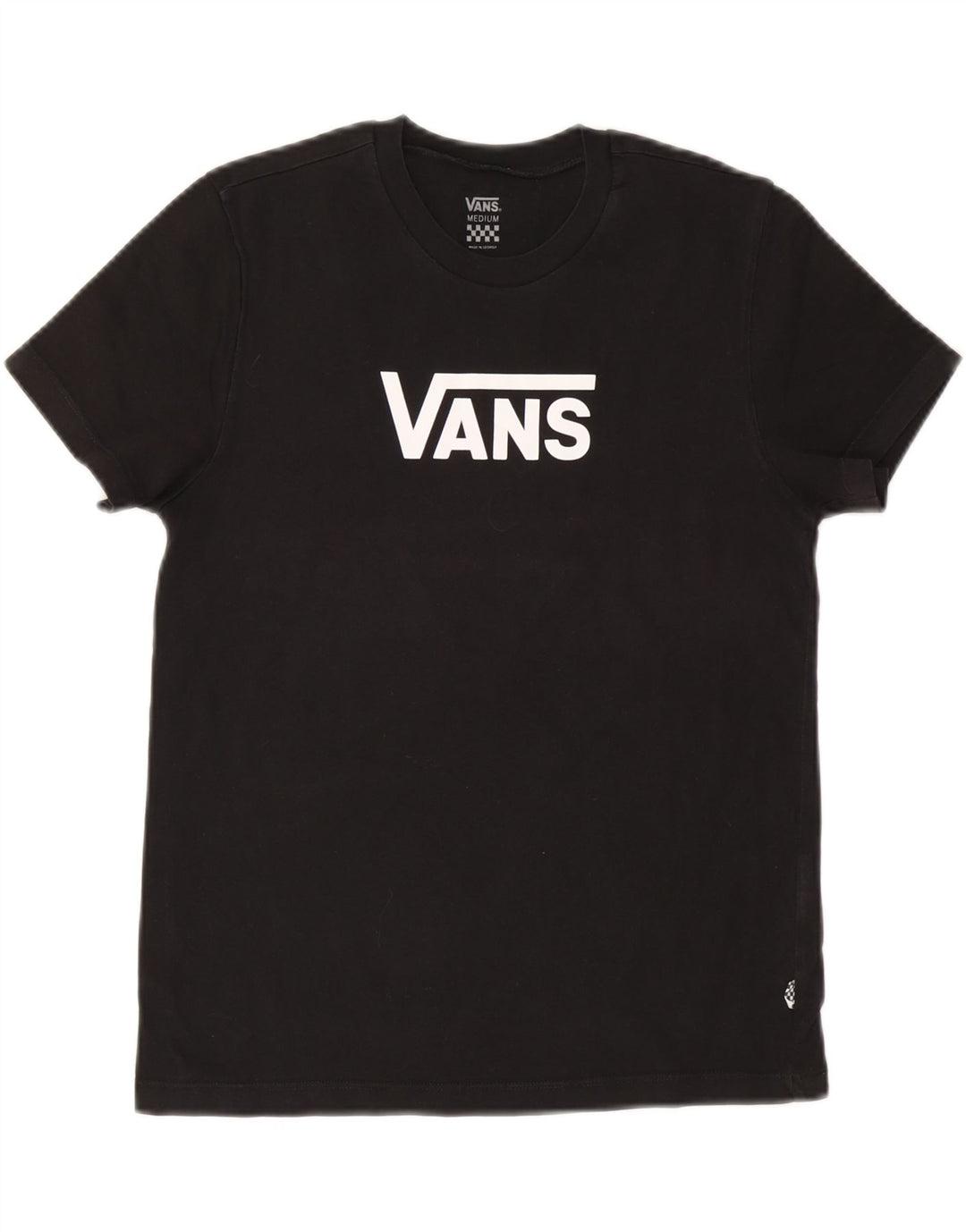 Vans - Camiseta gráfica para mujer, talla 40, talla M, color negro