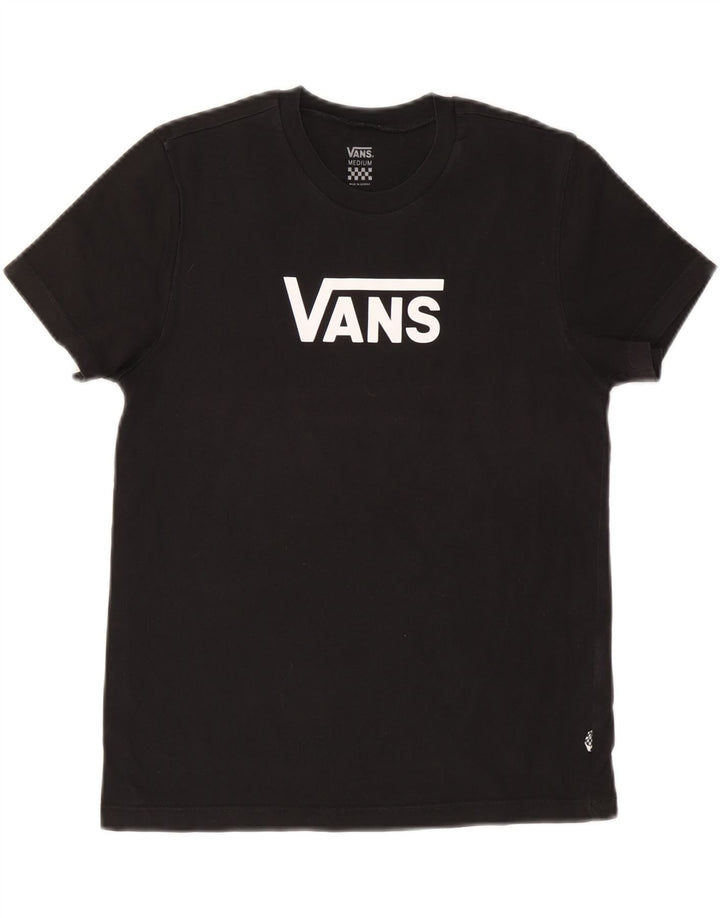Vans - Camiseta gráfica para mujer, talla 40, talla M, color negro