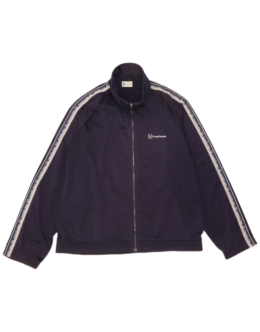 Sergio Tacchini Hombre Gráfico Chándal Top Chaqueta XL Azul Marino