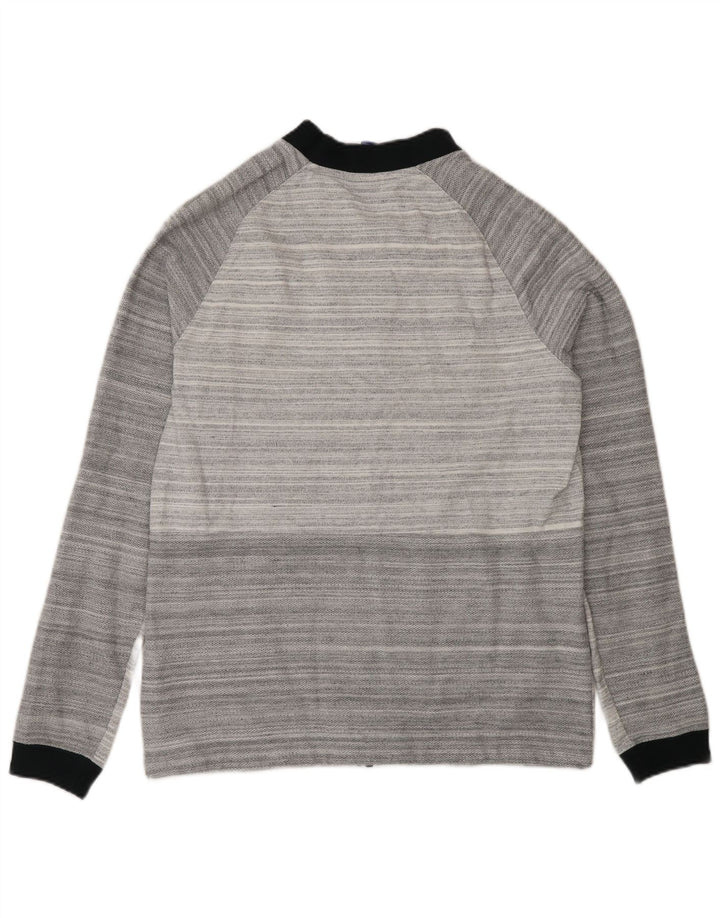 Chaqueta Nike Mujer Regular Fit Chándal Top De Algodón A Rayas Gris Medio