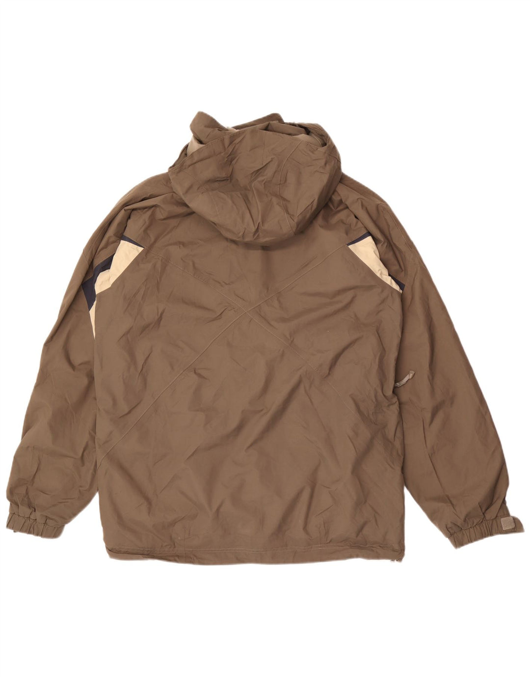 Helly Hansen Chaqueta impermeable con capucha para hombre UK 38 Medium Brown Colourblock Nylon