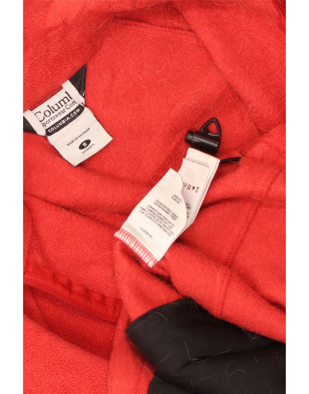 COLUMBIA Chaqueta polar para mujer UK 10 Small Red Poliéster