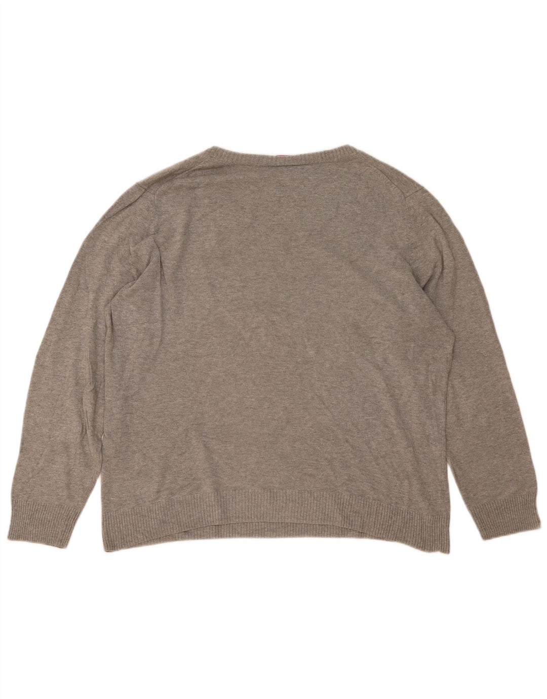Puma - Jersey con cuello en V para hombre, talla XL, algodón gris