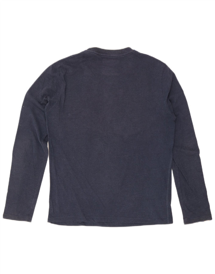 Camiseta Superdry Graphic Manga Larga Azul Marino Mediano