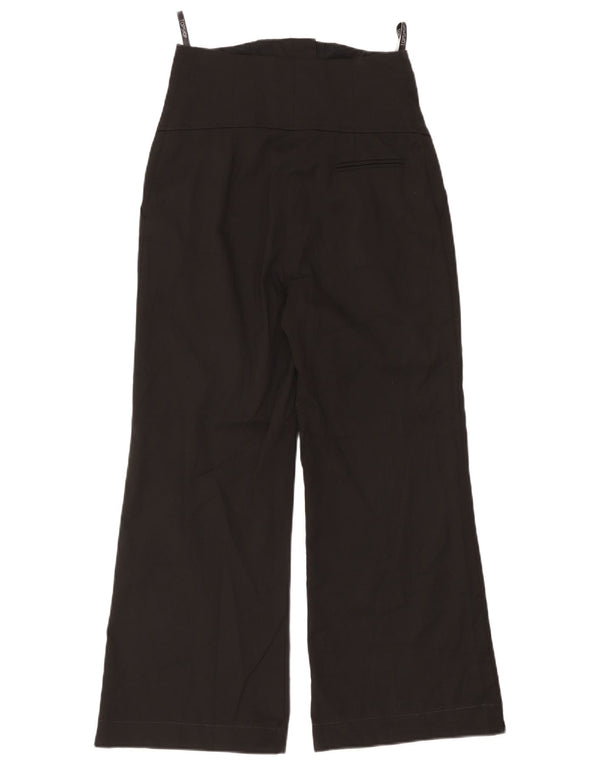 Topshop Pantalones cortos de pierna ancha para mujer UK 10 Small W28 L25 Negro