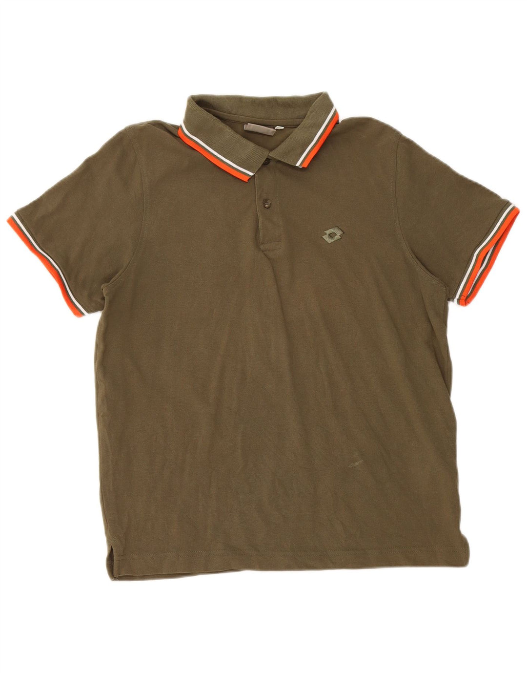 Polo Lotto Hombre Small Caqui Algodón