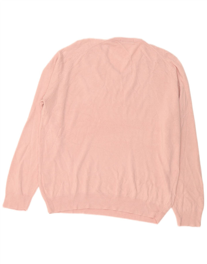 Marks & Spencer Suéter con Cuello en V para Hombre XL Acrílico Rosa
