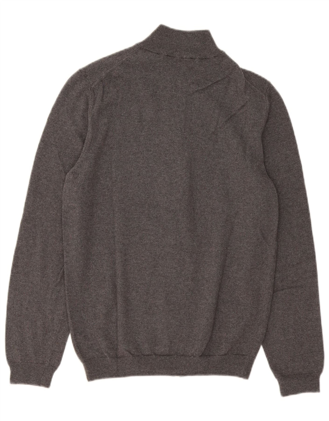 Hugo Boss Hombre - Cárdigan ajustado de lana merino gris medio