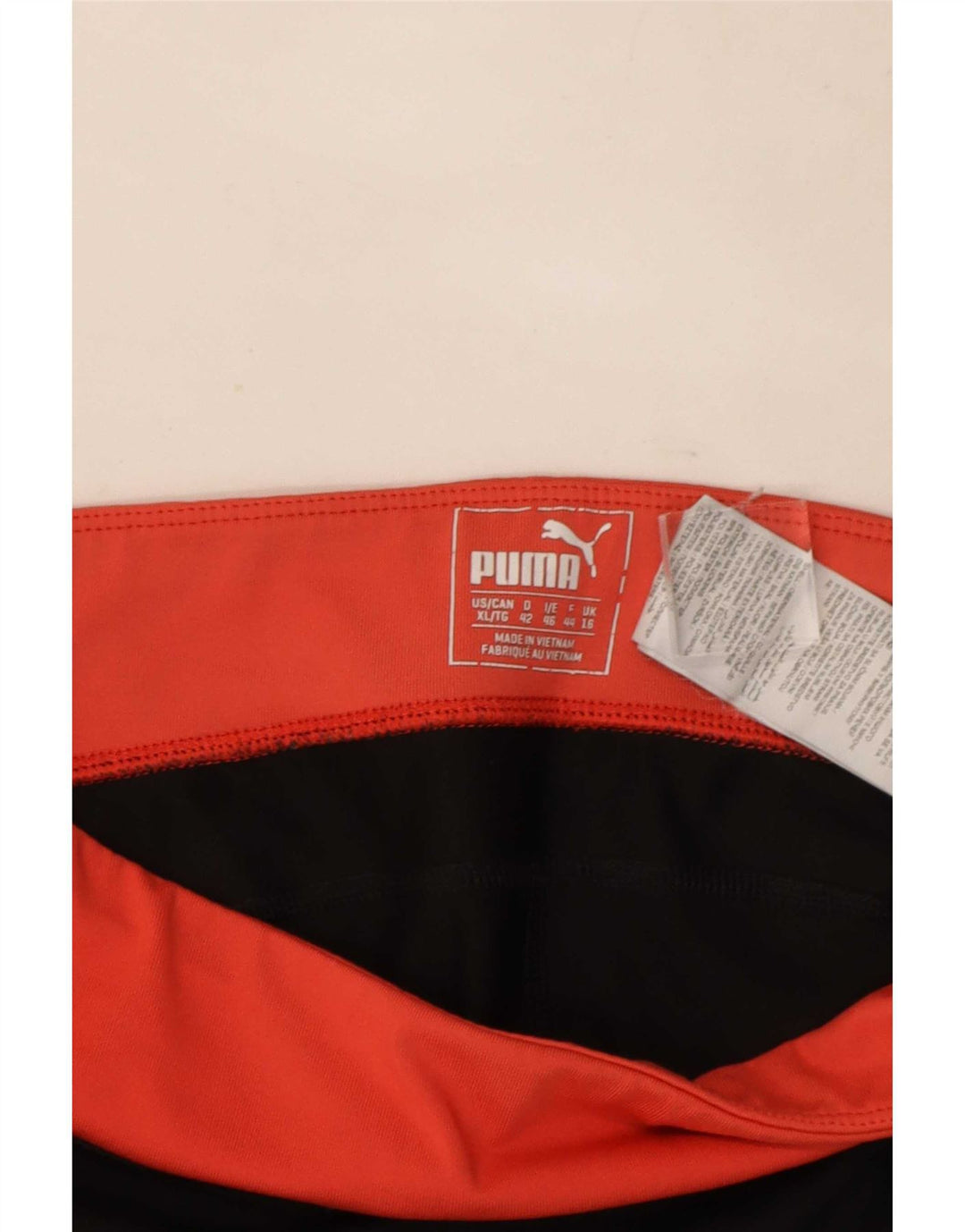 Puma Leggings capri para mujer UK 46 Grande Negro Colorblock Poliéster