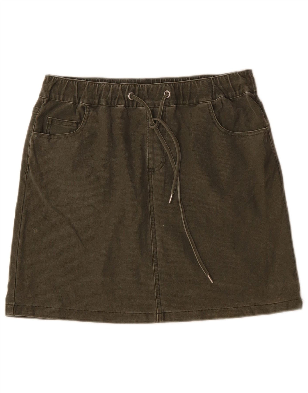 Minifalda Mujer French Connection W30 Algodón Caqui Mediano