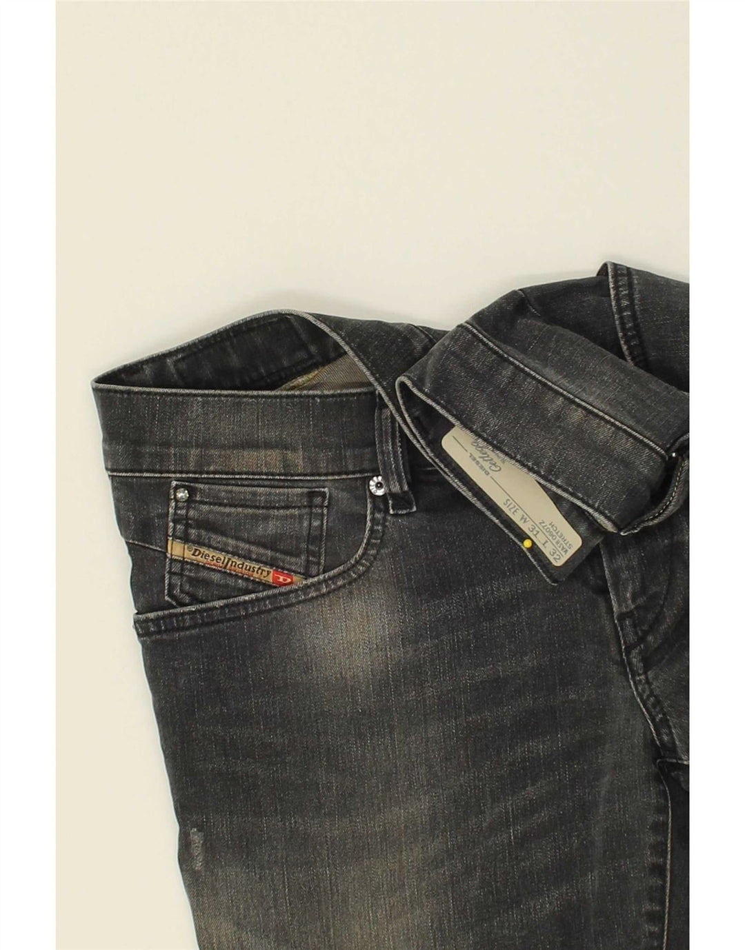 DIESEL Womens Getlegg Slim Jeans W31 L28  Grey Cotton Vintage Diesel and Second-Hand Diesel from Messina Hembry 
