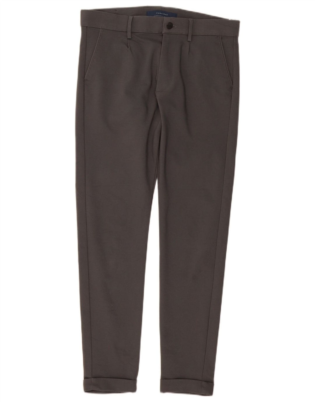 ZARA Pantalón chino slim para hombre EU 40 Medium W31 L28 Algodón gris