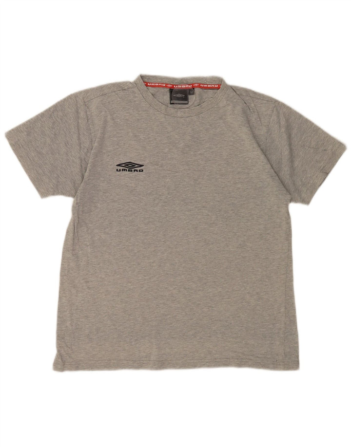 Camiseta Umbro Hombre Top Algodón Moteado Gris Medio