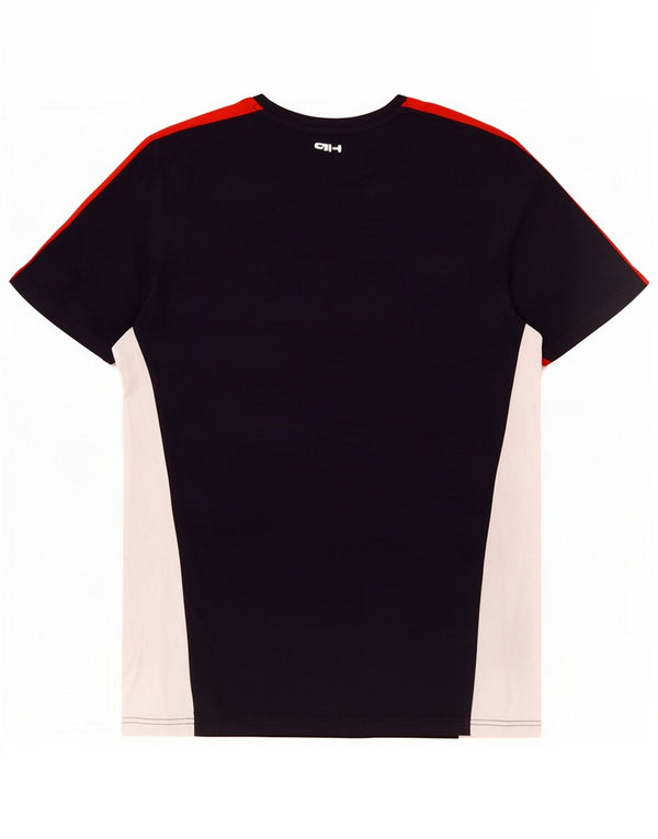 Fila Hombre Camiseta Top Medium Azul Marino Colorblock Algodón