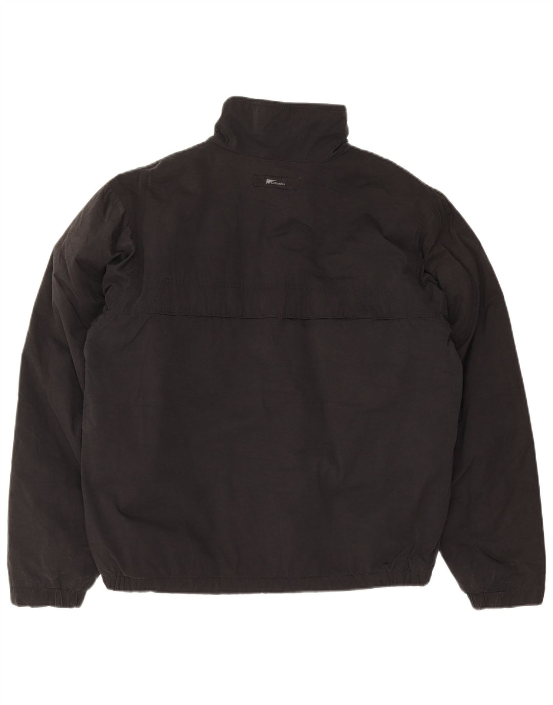 Columbia Chaqueta cortavientos para hombre UK 38 Mediana Algodón negro