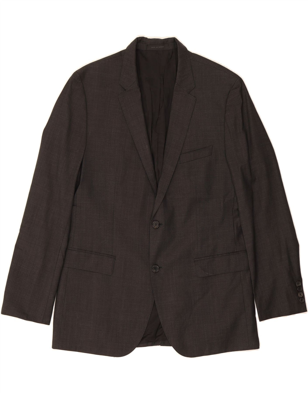 HUGO BOSS Mens 2 Button Blazer Jacket IT 54 2XL Grey Wool Vintage Hugo Boss and Second-Hand Hugo Boss from Messina Hembry 