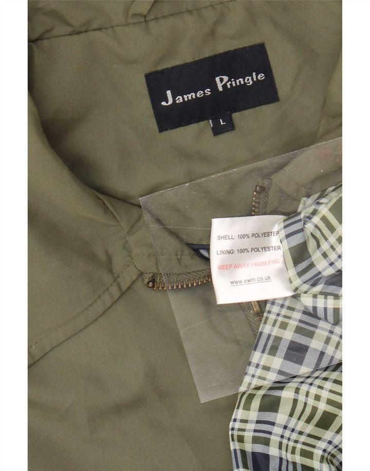 Chaqueta bomber para hombre James Pringle UK 40 Large Caqui Poliéster